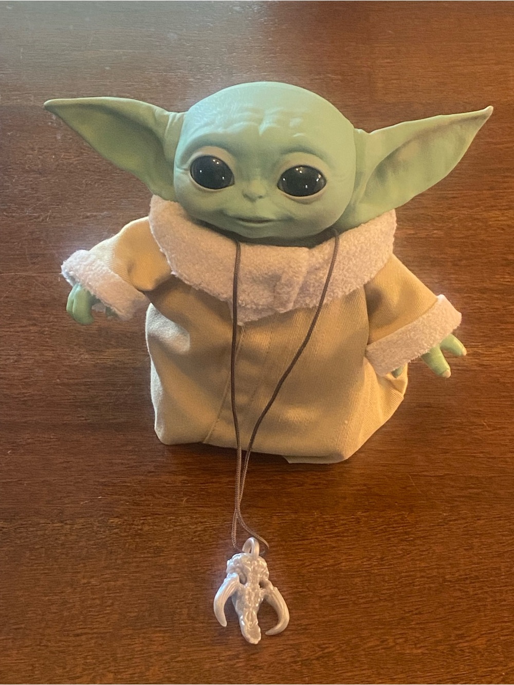Star Wars Grogu The Child 12” Plastic Mattel Mandalorian Mythosaur Pendant EUC